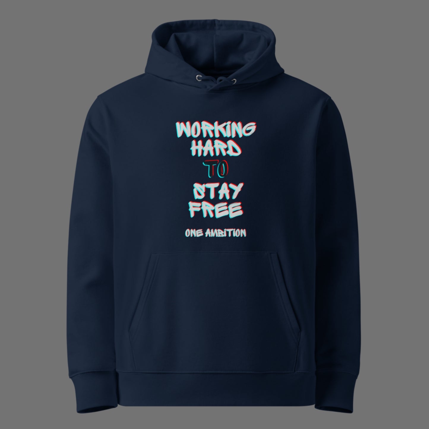 Sweat à capuche coton bio WORKING HARD - Unisexe