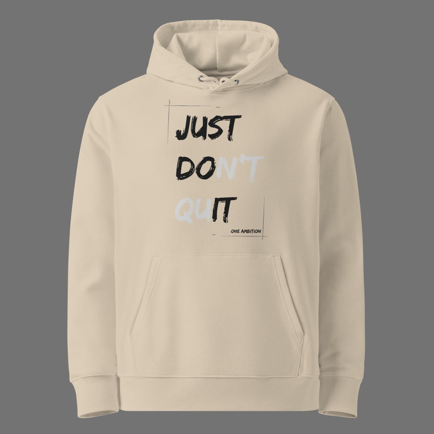 Sweat à capuche coton bio JUST DO IT LIGHT - Unisexe