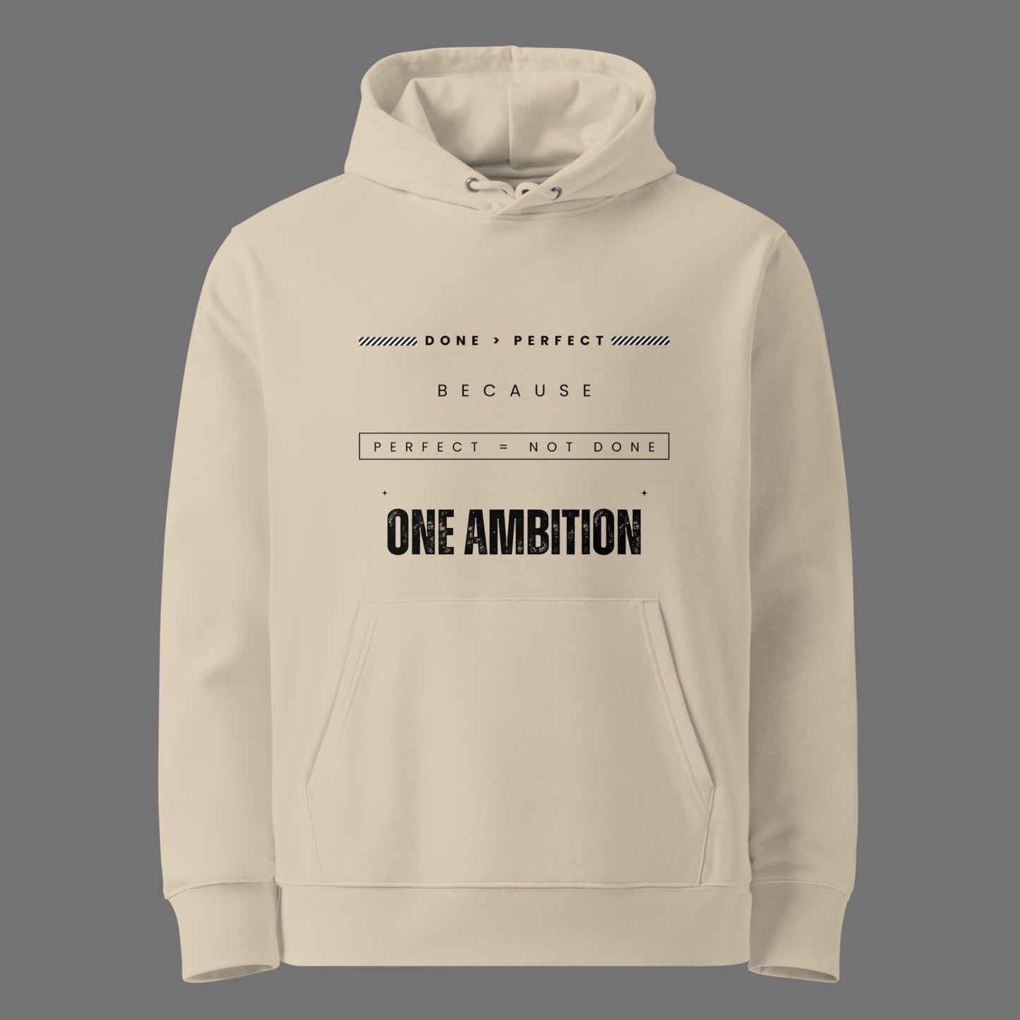 Sweat à capuche coton bio DONE LIGHT - Unisexe