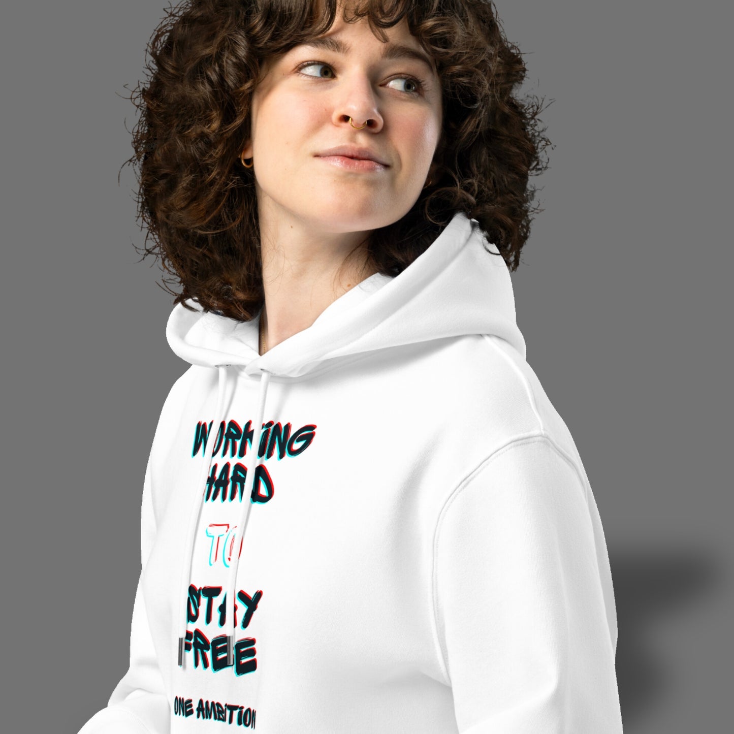 Sweat à capuche coton bio WORKING HARD LIGHT - Unisexe