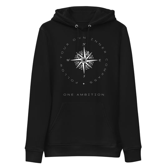 Sweat à capuche coton bio COMPASS - Unisexe