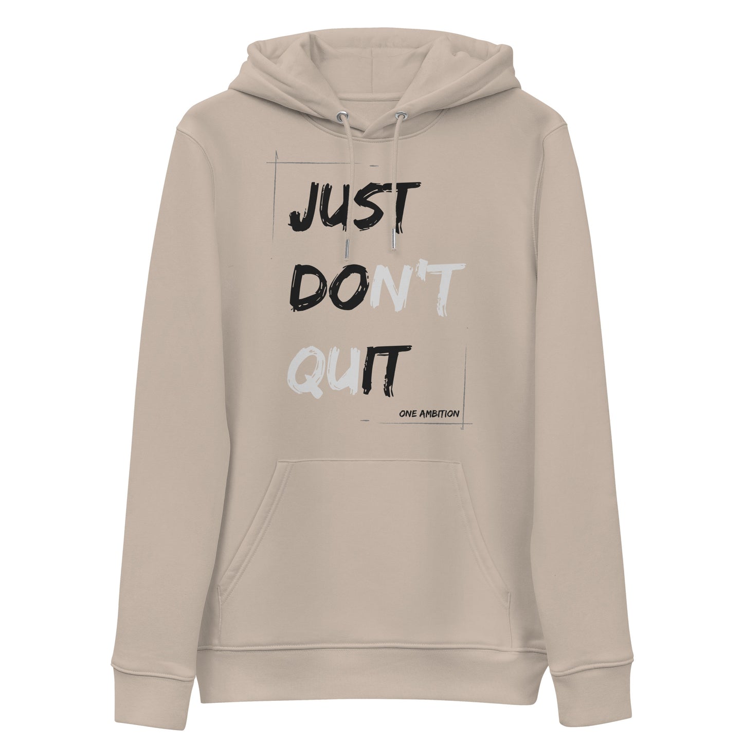 Sweat à capuche coton bio JUST DO IT LIGHT - Unisexe