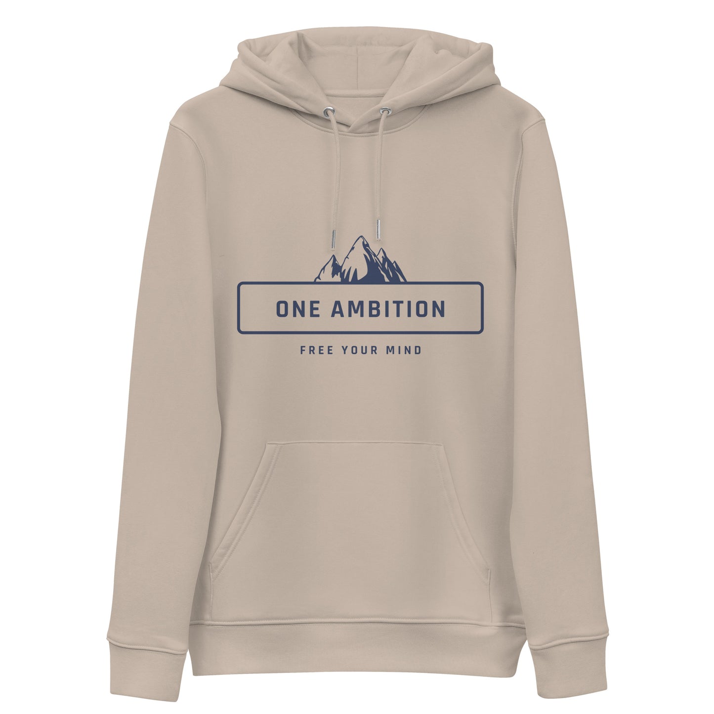 Sweat à capuche coton bio ONE AMBITION LIGHT - Unisexe