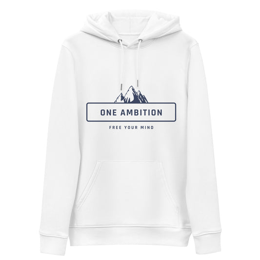 Sweat à capuche coton bio ONE AMBITION LIGHT - Unisexe