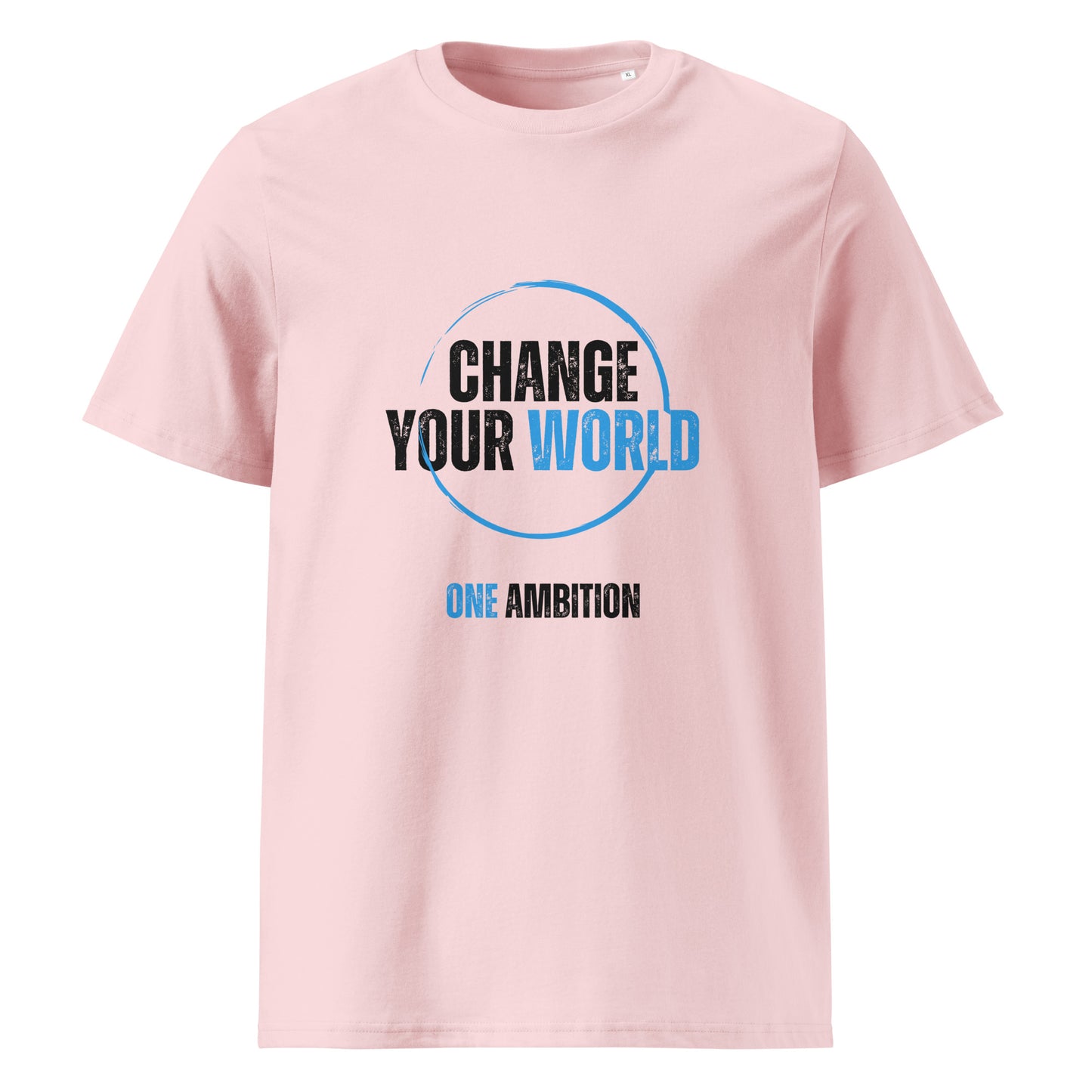 T-shirt unisexe coton bio CHANGE YOUR WORLD LIGHT