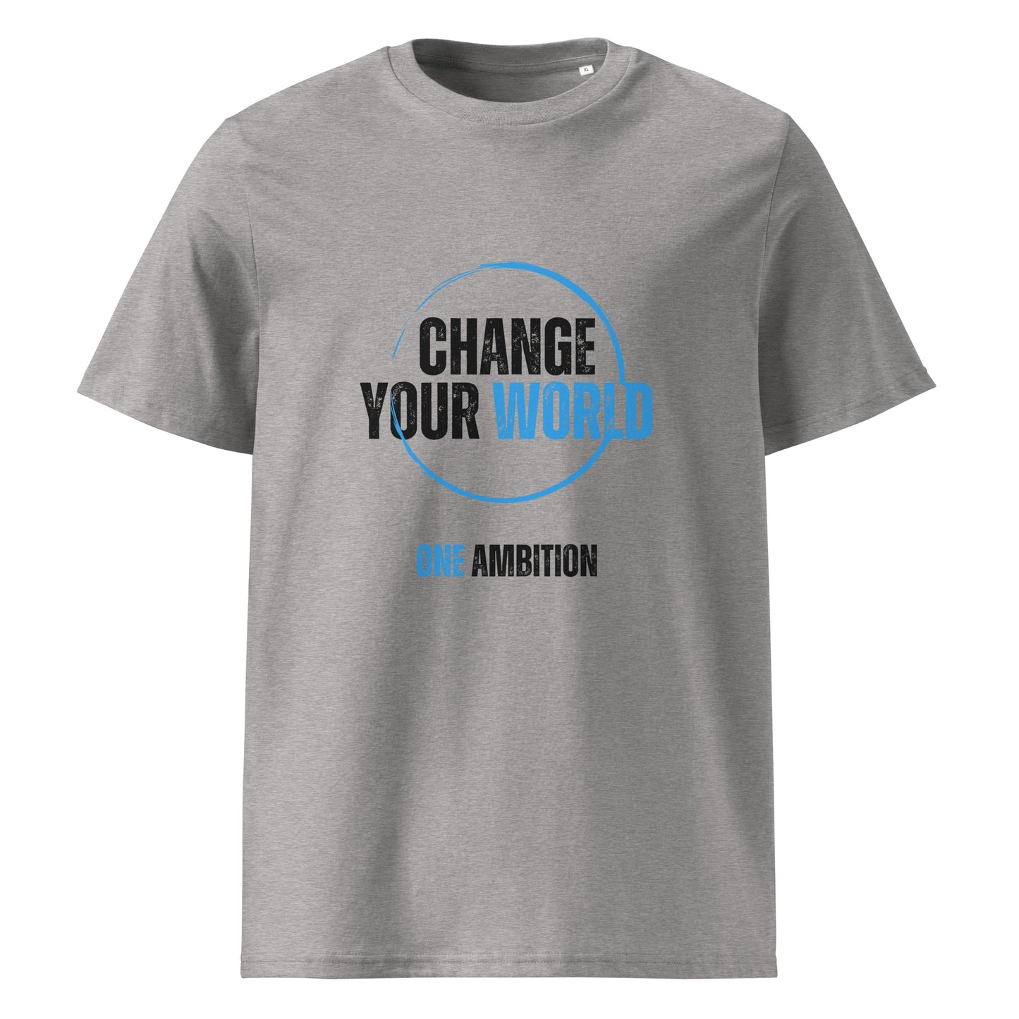 T-shirt unisexe coton bio CHANGE YOUR WORLD LIGHT