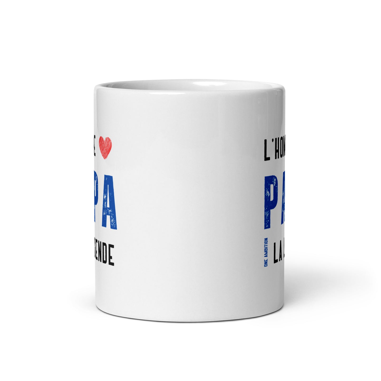 Mug Blanc Brillant PAPA LA LEGENDE