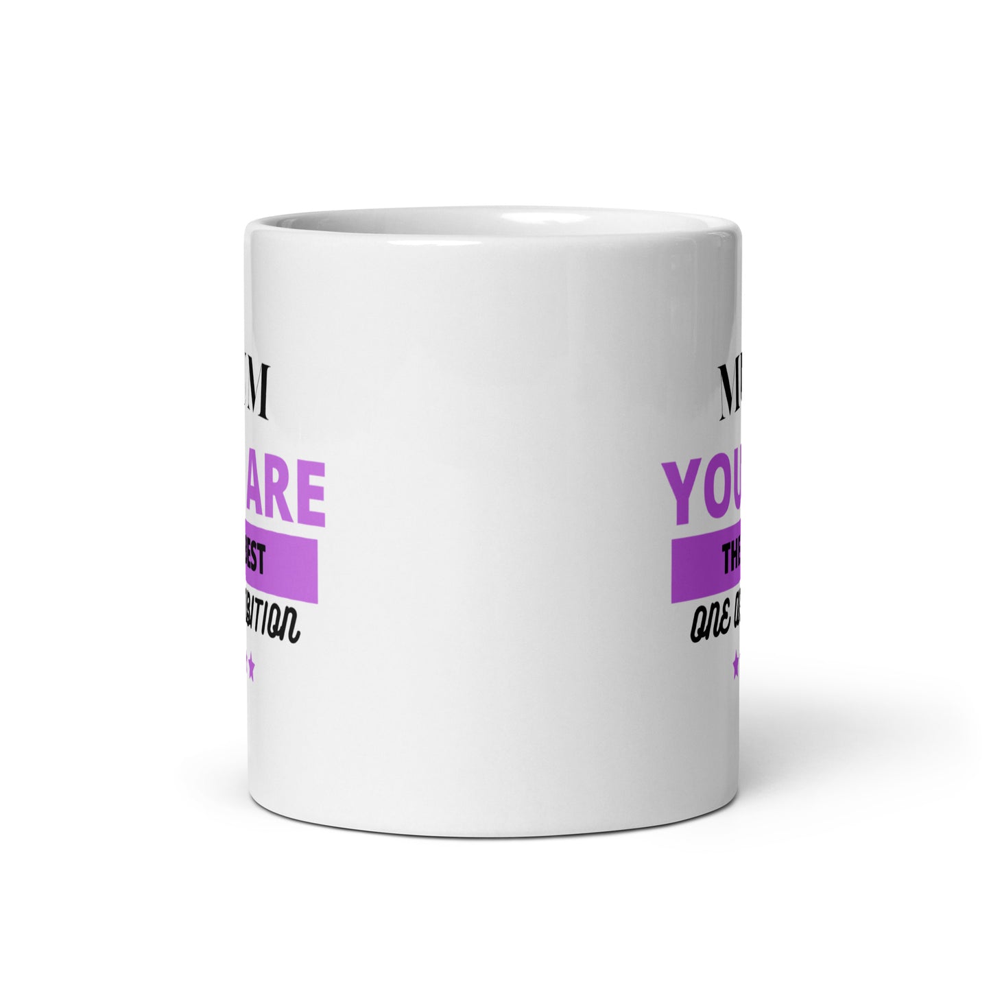 Mug Blanc Brillant MUM THE BEST