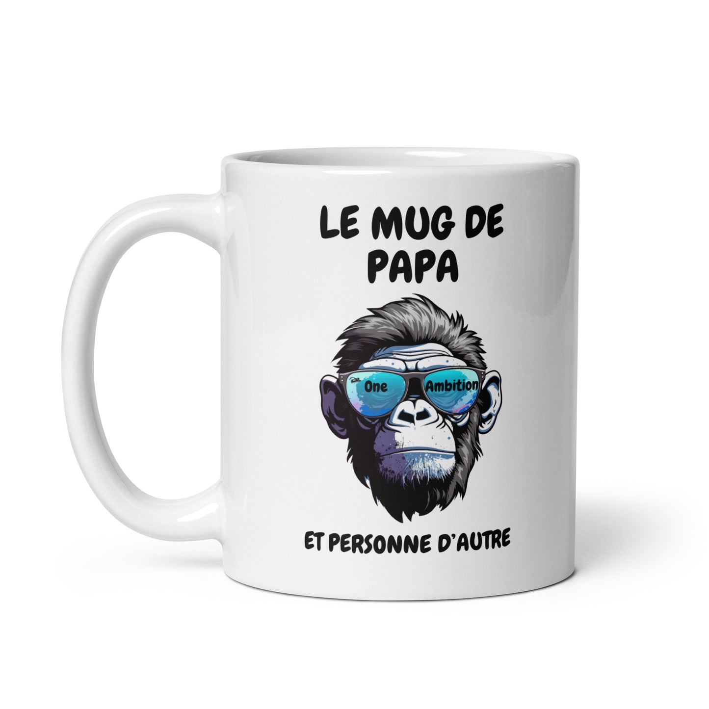 Mug Blanc Brillant LE MUG DE PAPA