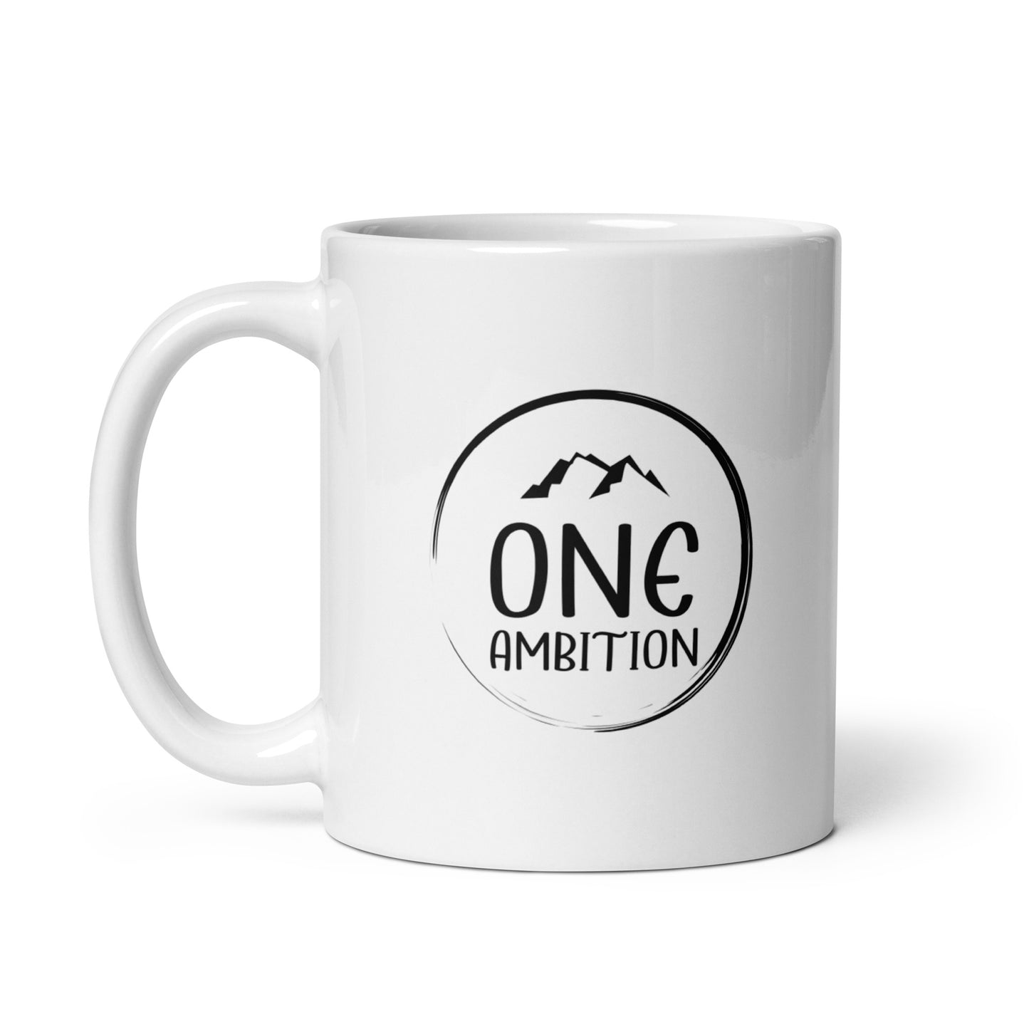 Mug Blanc Brillant ONE AMBITION