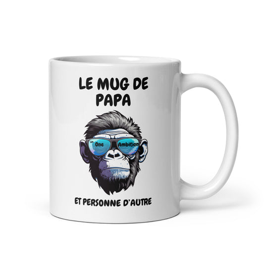 Mug Blanc Brillant LE MUG DE PAPA