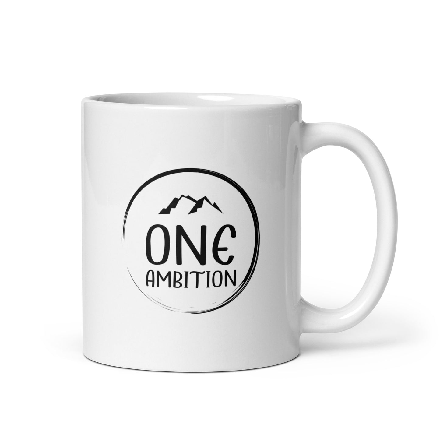 Mug Blanc Brillant ONE AMBITION